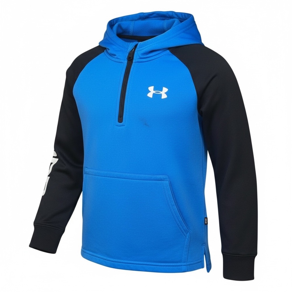 Under Armour Blue and Black 1/4 Zip Pullover Hoodie
